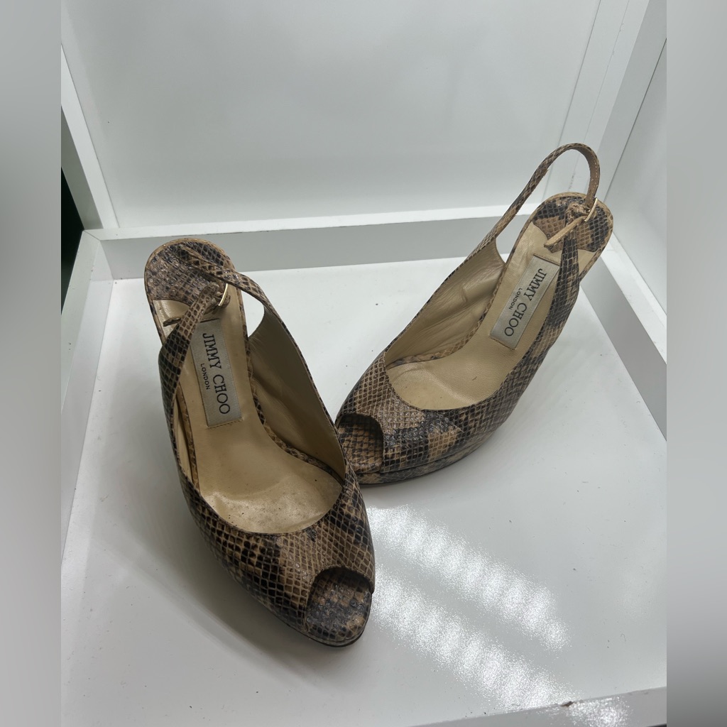 Jimmy Choo Python Heels